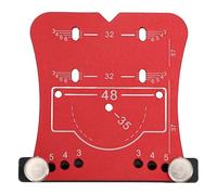 ANKROYU Plantilla de bisagra para puerta de gabinete Plantilla de perforación de hardware oculto de aleación de aluminio premium para puertas de gabinete y proyectos de carpintería