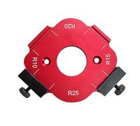 ANKROYU Plantilla de enrutador de plantilla de radio 4 en 1 R10 R15 R20 R25 Herramienta de guía de carpintería de aleación de aluminio multifuncional para fabricación de muebles y