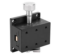 ANKROYU Plataforma de Ajuste de Ejes X con Mesa Deslizante de precisión Lineal, guía de Movimiento Lineal de aleación de Aluminio para Ajuste Fino Manual, Ideal para Equipos de Lab