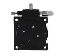 ANKROYU Plataforma de desplazamiento manual profesional Ejes R Etapa lineal Mesa deslizante giratoria de 360 grados con ajuste fino para equipos ópticos Instrumentos de precisi