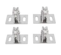 ANKROYU Polea fija Rodamientos dobles silenciosos simples Bloque de polea de elevación montado en la pared de acero al carbono Capacidad de carga de 330 lb para equipos de gimnasio