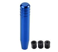 ANKROYU Pomo de palanca de cambios manual para coche, aleación de aluminio universal, palanca de cambios, 18 cm, diseño ergonómico de primera calidad, actualización elegante para c (Azul)