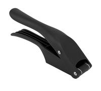 ANKROYU Prensa y picadora de ajos 2 en 1, herramienta de cocina resistente de grado profesional para triturar y cortar ajo rápidamente, hecha de plástico libre de primera calidad (Negra)