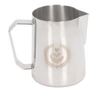 ANKROYU Professional Frothing Jug Pitcher 600ml Stainless Steel Milk Frother Cup with Eagle Spout Barista Grade Milk Frothing Pitcher for Latte Art and Cappuccino Making (Plata)