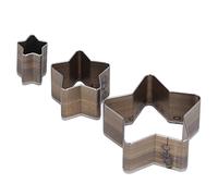 ANKROYU Professional Leather Knife Mould Set 3PCS High Carbon Steel Leather Punch Tools for DIY Crafting Leatherworking Pottery and Clay Cutting Projects Alloy Steel Durable Craft (Cinco puntas en