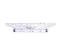 ANKROYU Professional Regla Rodera Herramienta de dibujo de línea paralela con protractor incorporado para arquitectos Artistas Artistas Transparentes Medición de plástico Instrumen (30 cm)