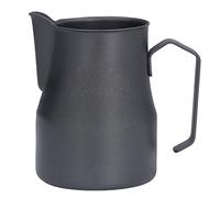 ANKROYU Professional Stainless Steel Milk Frother Pitcher 550ml With Skull Pattern Olecranon Spout For Barista Latte Art Coffee Frothing Home Office Use (Negro)