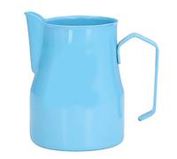 ANKROYU Professional Stainless Steel Milk Frother Pitcher 550ml With Skull Pattern Olecranon Spout For Barista Latte Art Coffee Frothing Home Office Use (Azul)