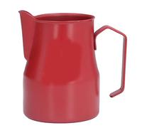 ANKROYU Professional Stainless Steel Milk Frother Pitcher 550ml With Skull Pattern Olecranon Spout For Barista Latte Art Coffee Frothing Home Office Use (Rojo)