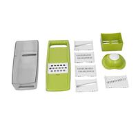 ANKROYU Professional Vegetable Chopper Dicer 5 Blades MultiFunction Food Processor for Fast Onion Potato Tomato Cutting Stainless Steel Sharp Blades Dishwasher Safe Compact Kitchen (Verde)