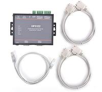 ANKROYU Puerto Serie Dual a Servidor Ethernet HF5122 Convertidor Serie a Ethernet RS232 RS422 de Alto Rendimiento con Modo de página Web para automatización Industrial y transmisi