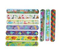 ANKROYU Pulsera de bofetada Muñequeras Diseño de dinosaurio de dibujos animados divertidos Favores de fiesta de PVC suave para decoración de carnaval de fiesta de cumpleaños Juego