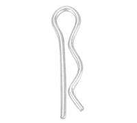 ANKROYU R Pin R Clip R Pasador de chaveta Clip de sujeción de retención chapado en zinc de alta resistencia Tamaños variados 1,6 mm 1,8 mm 2 mm 2,5 mm para maquinaria industrial (1,6*28mm (30 piezas))