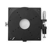 ANKROYU R160 Plataforma de ajuste deslizante con rodamiento de precisión de etapa de rotación manual 160 mm de diámetro 30 mm de espesor para experimentos ópticos y posicionamiento
