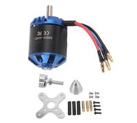 ANKROYU RC 5065 400KV Brushless Motor High Power 1600W Lightweight Aluminum Alloy Copper Black Blue 65x50mm for RC Fixed Wing Aircraft with 4.0mm Banana Plug