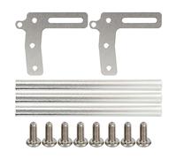 ANKROYU RC BUMPER delantero Alejo de aluminio Servicio pesado Duración duradera Protector de parachoques delantero resistente a prueba de óxido para 1/10 RC CHASSIS RastRented Gspe (Plata)