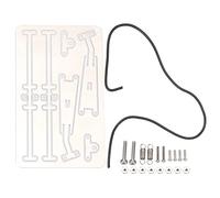 ANKROYU RC Crawler WABIERS CONDICIONADOR Juego de limpiaparabrisas de Servicio de Servicio Pesado Armada del Brazo de limpiaparabrisas Ajustable para el Axial SCX10 TRX4 1/10 Acces