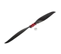 ANKROYU RC Fibra de fibra de carbono Plegador de plegado de 365 mm de largo 2 cuchillas delgadas de aluminio Aluminio Alejo pesado Alto rendimiento para aviones de ala fija drones