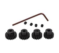 ANKROYU RC Motor piñón Conjunto de engranaje de alta resistencia Molybdenum Steel 16t 17t 18t 19t Dientes para 1/8 RC Camión de automóvil Truggy 5.0 mm con llave de tornillos inclu