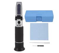 ANKROYU Refractómetro de salinidad Refractómetro óptico portátil Portable Medición precisa rápida para Acuario de Agua de mar 0 28% Rango de salinidad Aluminio de plástico 17.2x4x4cm