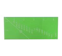 ANKROYU Regla de Acolchado de Costura Regla pequeña Regla Pequeña Herramienta práctica de acrílico Transparente sin Deslizamiento para acolchar y elaborar Verde 13.9 x 6.3cm 1 PCS