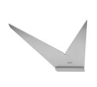 ANKROYU Regla de ángulo profesional 30 45 90 Herramienta de maquinista de 120 grados Acero al carbono Estándar DIN 875/2 con base estable para ingenieros, metalúrgicos y carpintero