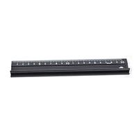 ANKROYU Regla de Corte Antideslizante, Herramienta de Medición de Aluminio Tipo L, Regla de Seguridad con Protector, Regla de Corte de Precisión para Medir y Cortar, para Manualidades, Dibujo(20cm)