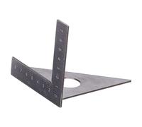 ANKROYU Regla escuadra profesional de acero inoxidable de 90 y 45 grados, de alta precisión, con marcas grabadas, ideal para proyectos de carpintería, bricolaje y trabajos de const