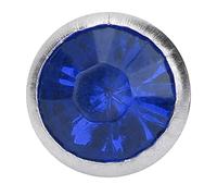 ANKROYU Remaches De Diamantes De Imitación Acrílicos, B Diamante Acrílico De 8 Mm Decorativo, Remaches De Cristal Accesorio Para Ropa Con Pernos DIY Cristal Con Borde Plateado(A)
