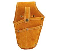 ANKROYU Riñonera para Herramientas eléctricas, Bolsa de Almacenamiento Multifuncional de Piel de Vaca Duradera para Trabajadores de la construcción y Personal de Mantenimiento, Col