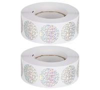 ANKROYU Rollo de pegatinas con lentejuelas redondas, cinta decorativa impresa, Washi, suministro de embalaje para álbum de recortes, 2 uds.