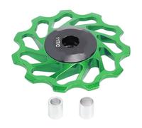 ANKROYU Rueda de polea de cambio trasero con rodamiento de cerámica 11T, aleación de aluminio, rodillo guía de cambio suave, duradero y ligero para bicicleta de montaña, accesorios