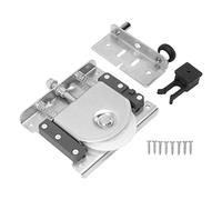 ANKROYU Ruedas correderas de polea de vestuario Ruedas de rodillos antideligrantes para puertas de armario Puertas de gabinete Material de nylon de hierro galvanizado de servicio p (Grande)