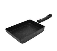 ANKROYU Sartén Tamagoyaki Cuadrada Sartén Antiadherente Utensilios de Cocina de Grado Profesional para Huevos Sándwiches Crepes con Aleación de Aluminio de Alta Resistencia Compati (S)