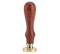 ANKROYU Sello de lacre clásico de madera y latón, elegante sello vintage para invitaciones de boda, cartas, sobres, regalos, manualidades, proyectos de bricolaje, mango de madera d (Varios F: 203)