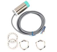 ANKROYU Sensor de interruptor de acercamiento de 3 cables Sensor de proximidad industrial Diseño cilíndrico Alta estabilidad 10 30 VCC Equipo de control de energía para maquinaria (BEM30-15-PK)