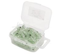 ANKROYU Señuelos Luminosos de Silicona para Pesca de camarones, Cebo Artificial Suave y Flexible para Pescadores de Agua Dulce y Salada, 50 Uds., 3cm, con Caja de Almacenamiento