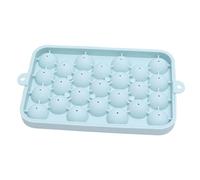 ANKROYU Silicone Ice Cube Tray Round Ice Sphere Maker 25 Grid Mini Ball Mold with Lid BPA Food Grade Easy Release for Cocktails Coffee Whiskey Home Bar Party Use Durable Quick ze (Azul)
