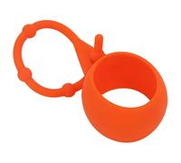ANKROYU Soporte de Silicona para Pelota de Golf, Cubierta Protectora Suave, Duradero, Resistente a caídas, Llavero, Mochila, Clip de Cintura para entusiastas del Golf, Material de (Naranja)