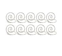 ANKROYU Soporte para números de mesa, redondo, de Metal, bonitos Clips para imágenes de escritorio, soporte para tarjetas para decoración de boda, banquete, oficina, Material de hi (Plata)