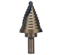 ANKROYU Spiral Step Drill Bit 10 Size Dark Yellow High Speed Steel Grooved Stepped Drills Bits
