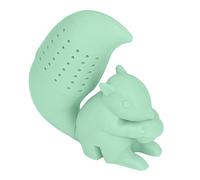 ANKROYU Squirrel Tea Infuser Cute Silicone Tea Strainer Filter High Temp Resistant Food Grade Safe Material Easy Clean Gift for Tea Lovers Christmas Birthday Present 35g (Verde)