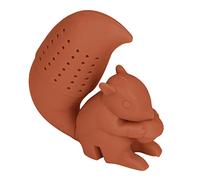 ANKROYU Squirrel Tea Infuser Cute Silicone Tea Strainer Filter High Temp Resistant Food Grade Safe Material Easy Clean Gift for Tea Lovers Christmas Birthday Present 35g (Color de café)