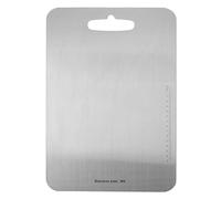 ANKROYU Stainless Steel Chopping Board Double Sided Non Slip Large Kitchen Cutting Board Heavy Duty Food Prep Board for Cooking Dishwasher Safe Durable 304 Stainless Steel (M 8.5 x 6.5 x 1.6in)