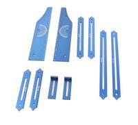 ANKROYU Stair Tread Template Tool Jig Aluminum Alloy Length Depth Measuring with Case for Layout Projects