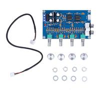 ANKROYU Tablero de control de tono preamplificador profesional Ecualizador de audio de bajo ruido de doble canal con ajuste de graves agudos para equipos e instrumentos de estudio