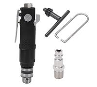 ANKROYU Taladro neumático de alta resistencia de 3/8 pulgadas con portabrocas de 3 mordazas, velocidad variable, 900 RPM, rotación bidireccional CW CCW, taladro neumático de mango (Estilo de la UE)