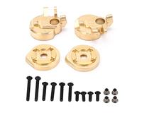 ANKROYU Tapas de carcasa de nudillo de dirección de latón, piezas de mejora de alto rendimiento para SCX10 III AXI03007 escala 1/10 RC Crawler Cars Color dorado 321g Peso