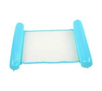 ANKROYU Thickened PVC Inflatable Floating Bed, Convenient Pool Lounger with Airlock Valves, Water Hammock for Swimming Pools Lakes Photos Summer Relaxation Adults (Yellow) (Blue)