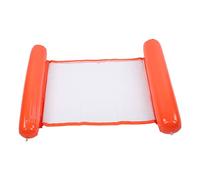 ANKROYU Thickened PVC Inflatable Floating Bed, Convenient Pool Lounger with Airlock Valves, Water Hammock for Swimming Pools Lakes Photos Summer Relaxation Adults (Yellow) (Blue) (Orange)